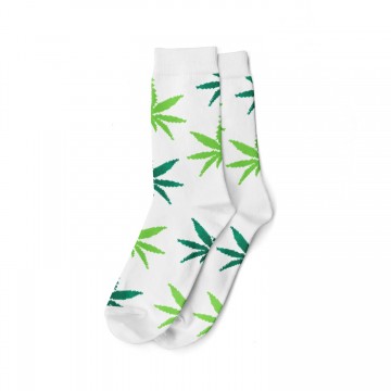 We Love Socks – Μακριές κάλτσες Άσπρο/Πράσινο